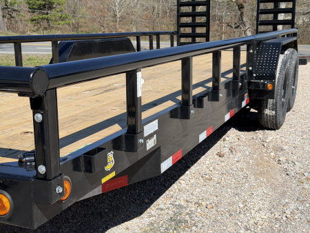 New 2026 Load Trail 83X22 CS 14K GVWR PIPE TOP STANDUP RAMPS Equipment Trailer