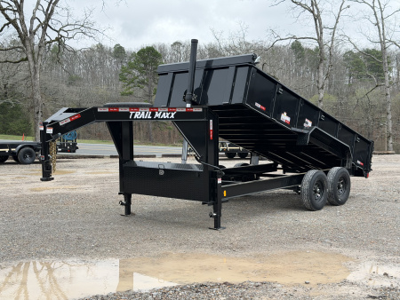 New 2026 Trail Maxx 83X16 14K GVWR GOOSENECK Dump Trailer