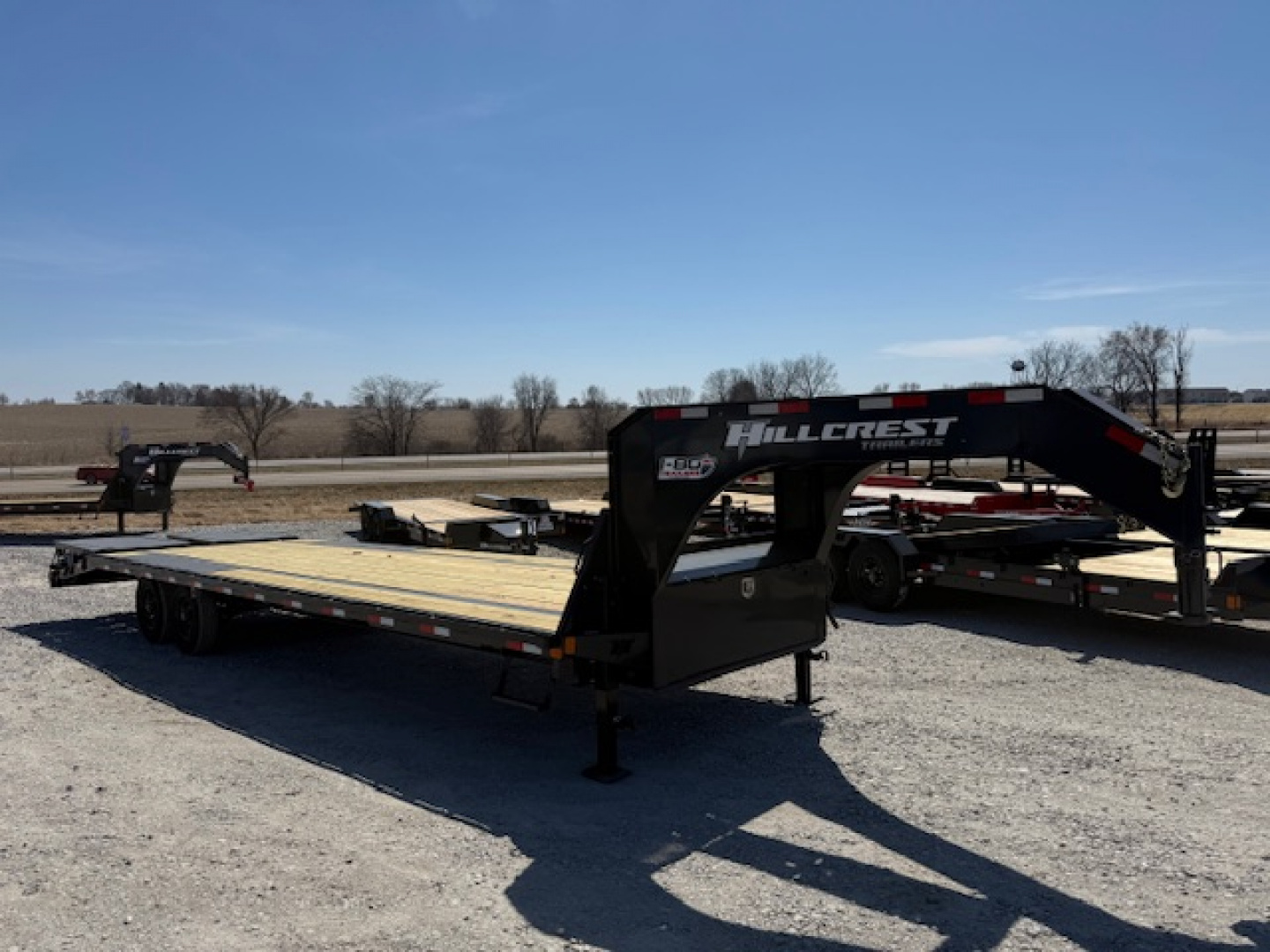 New 2026 Hillcrest 102"x35'+5' 15.9k Gooseneck Hotshot Deckover Trailer
