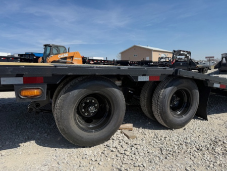 New 2026 Hillcrest Black-Grey 102"x24'+12' 25.9k Hydraulic Tail Gooseneck Deckover Trailer