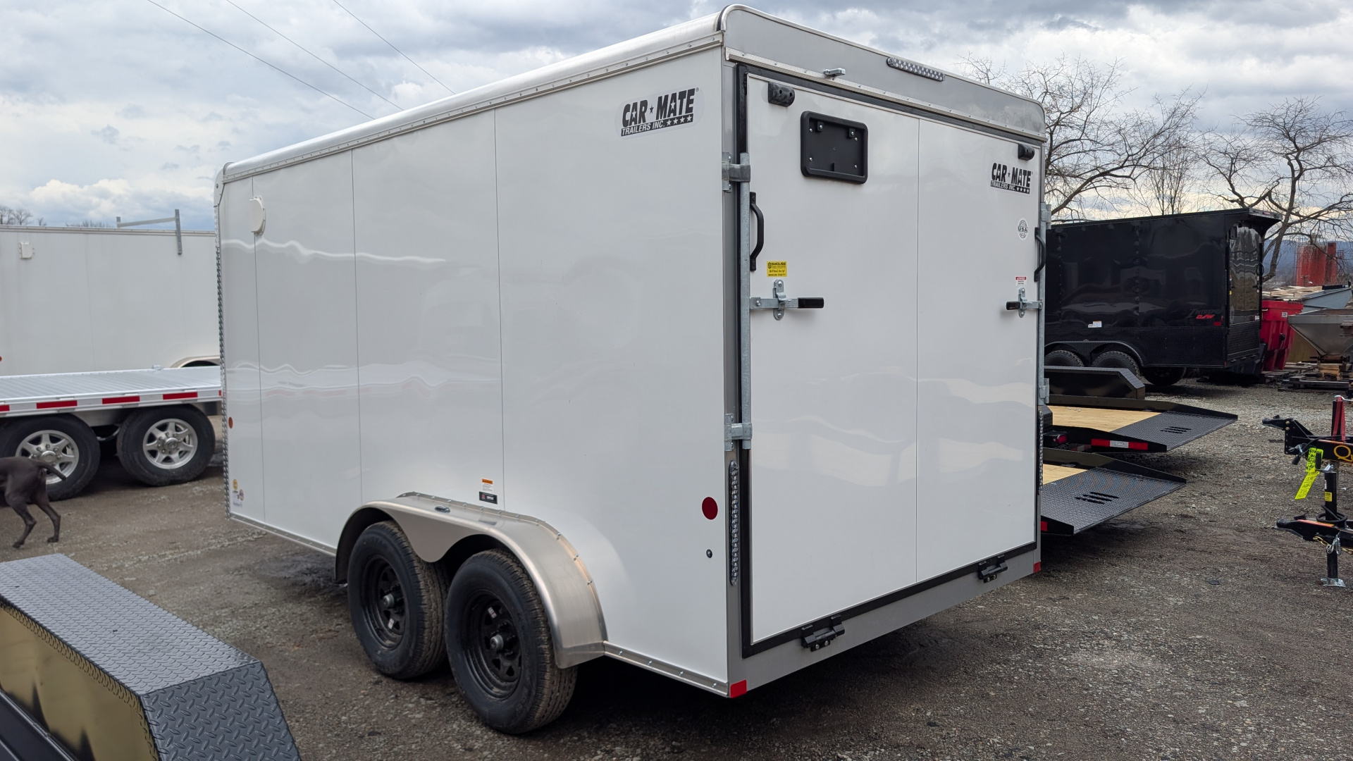 New 2026 Car Mate 7x14 HD Custom Cargo Trailer w/ Ramp Door (6" Add'l Hgt)