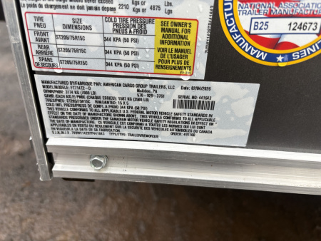 New 2026 Wells Cargo 7x14 6'6"Interior Height Fasttrac Cargo / Enclosed Trailer