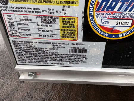 New 2026 Wells Cargo 7x14 7'Interior Height Fasttrac Cargo / Enclosed Trailer