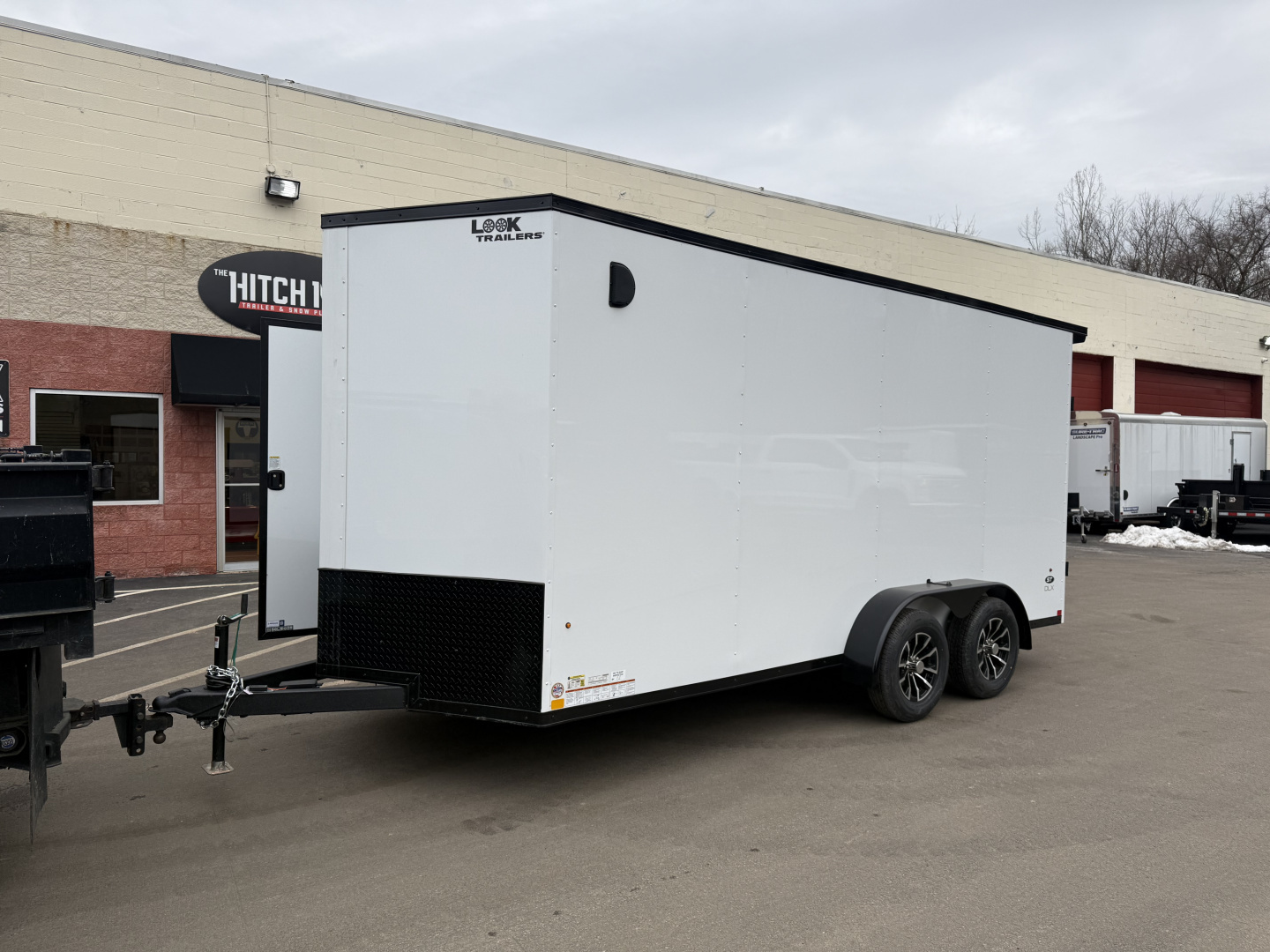 New 7 x 16 Look ST DLX Cargo Blackout Package 7k w/ Black Aluminum Wheels