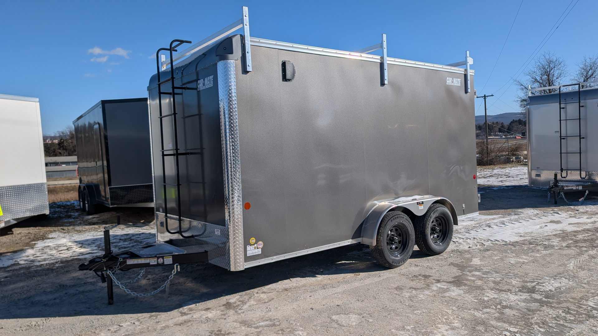 New 2026 Car Mate 7x14 HD Custom Contractor Trailer w/ Ramp Door