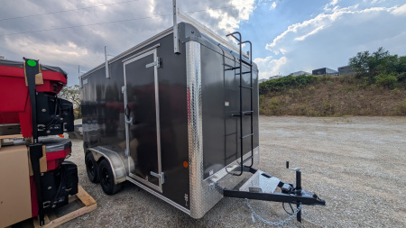 New 2026 Car Mate 7x14 HD Custom Contractor Trailer w/ Ramp Door