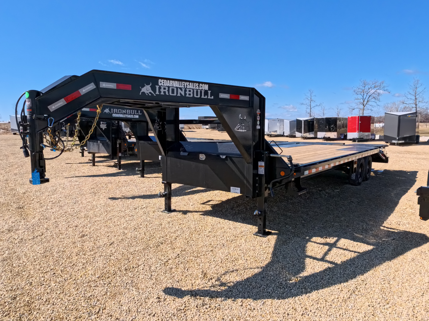 New 2026 Iron Bull 102 x 25 (20+5) FDG Deckover Trailer, 14k GVWR, 5' Rampage Ramps w/ Dovetail Deckover Trailer