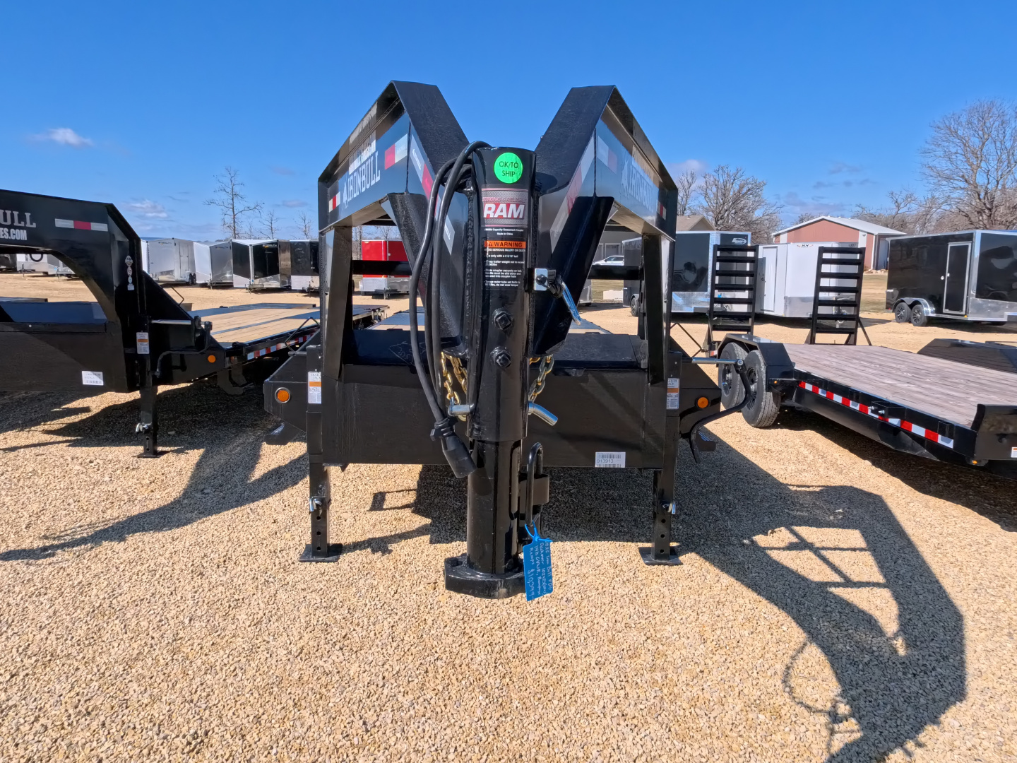 New 2026 Iron Bull 102 x 25 (20+5) FDG Deckover Trailer, 14k GVWR, 5' Rampage Ramps w/ Dovetail Deckover Trailer