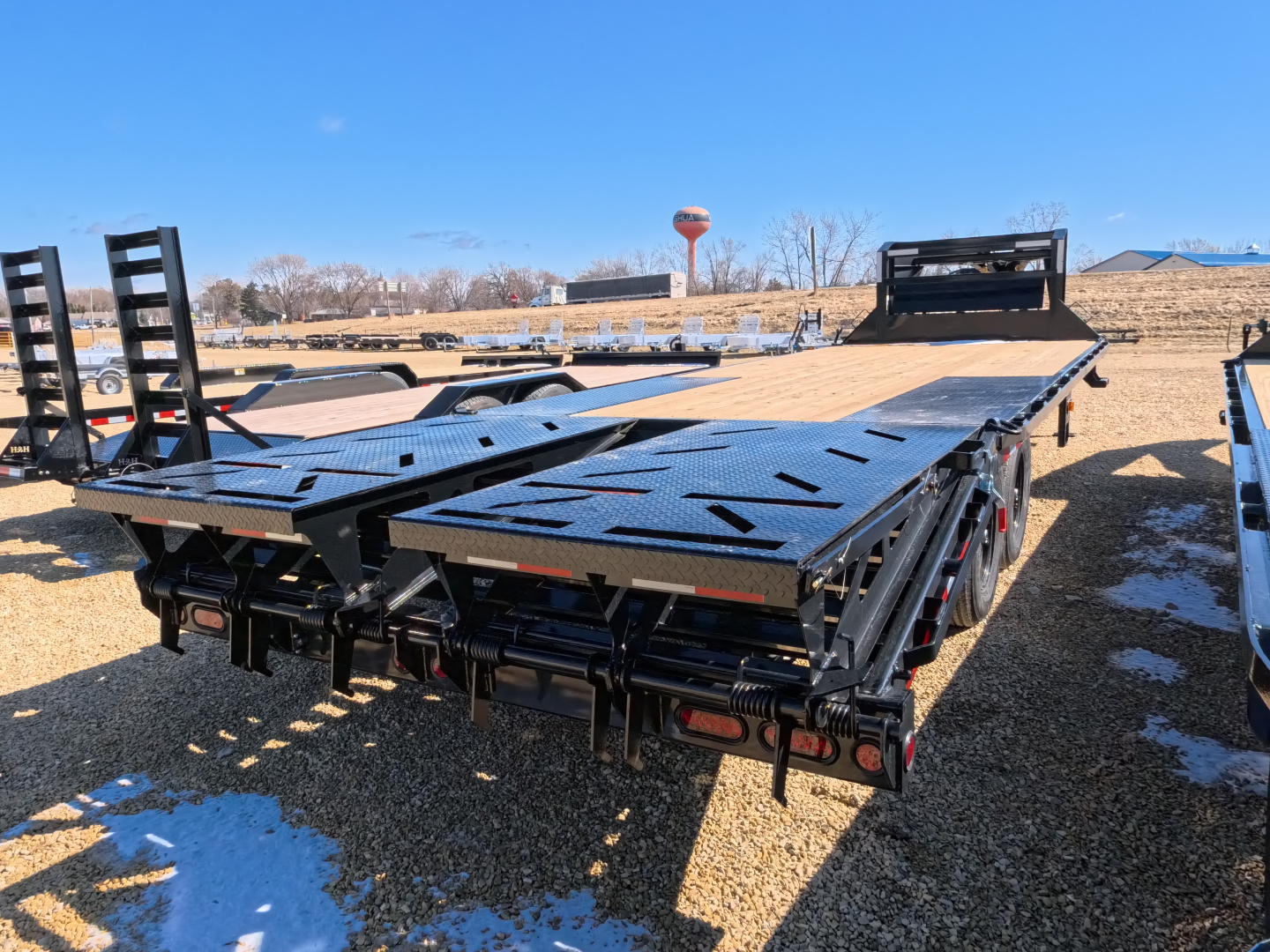 New 2026 Iron Bull 102 x 25 (20+5) FDG Deckover Trailer, 14k GVWR, 5' Rampage Ramps w/ Dovetail Deckover Trailer