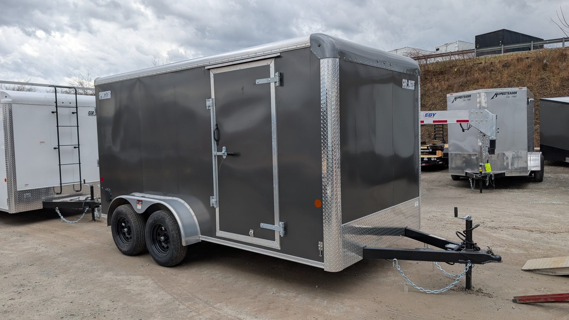New 2026 Car Mate 7x14 HD Sportster Cargo Trailer w/ Ramp
