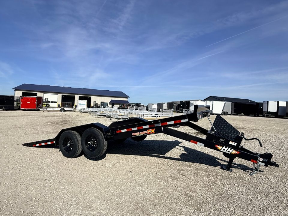 New 2026 H&H 82"X20' 14k Electric Tilt Speed Loader Car Hauler Trailer