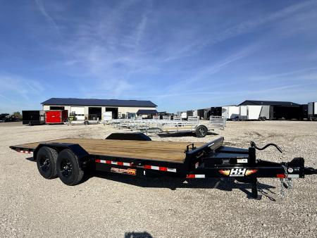 New 2026 H&H 82"X20' 14k Electric Tilt Speed Loader Car Hauler Trailer