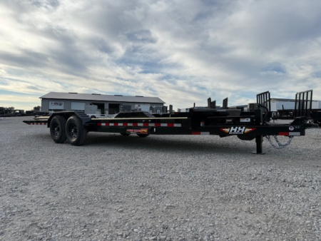 New 2026 H&H 82 X22' 14k Electric Tilt Speed Loader Car Hauler Trailer
