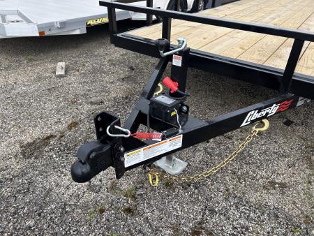 New 2026 Liberty 7 X 18 FT UTILITY TRAILER TUBE RAIL HD SPRING ASSIST RAMP