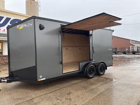New 2026 Stealth Trailers Titan 7x16 w/Ramp & Escape Doors & 7ft Height Cargo / Enclosed Trailer