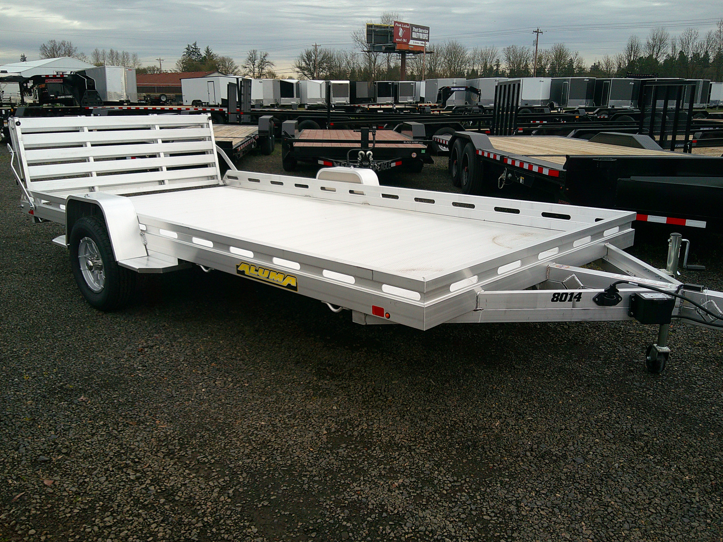 New 2027 Aluma 6.9x14 4.4K Utility Trailer