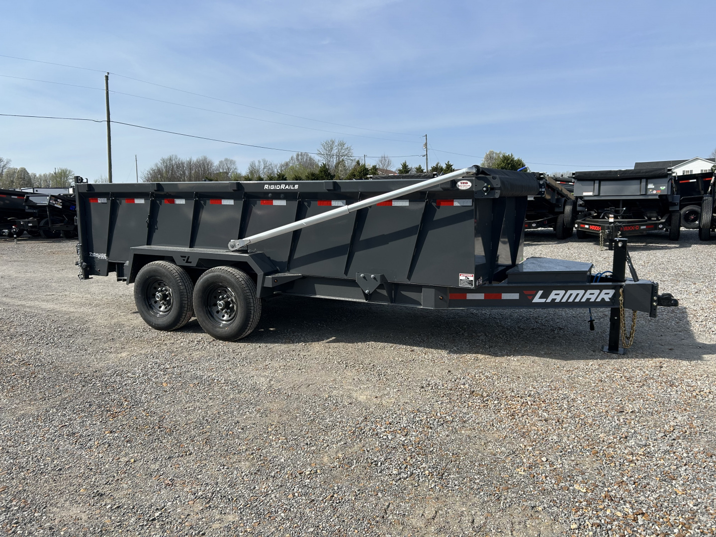 New 2026 Lamar Dump Trailer | 83" x 16' 14K GVWR