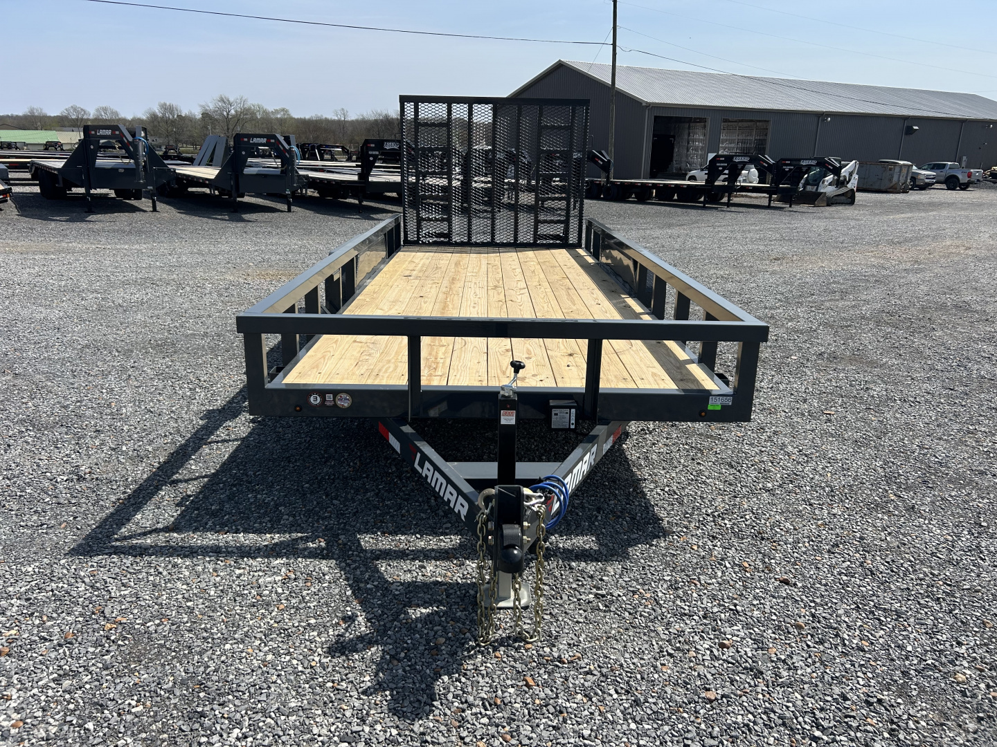 New 2026 Lamar 83"x18' 10k Utility Trailer