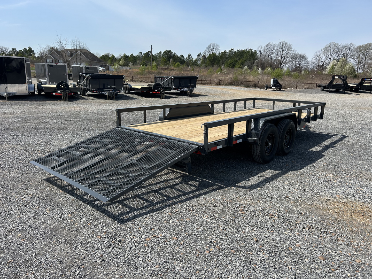 New 2026 Lamar 83"x18' 10k Utility Trailer