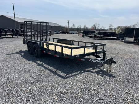 New 2026 Lamar 83"x18' 10k Utility Trailer