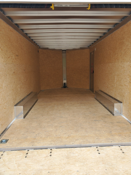 New 2026 ALCOM 8.5X16 TANDEM AXLE 7000 LB GVWR ALUMINUM CAR HAULER Car / Racing ENCLOSED CARGO Trailer WITH 6'10" INTERIOR HEIGHT, REAR RAMP DOOR, 1 PIECE ALUMINUM ROOF, 4 D-RINGS, SCREWLESS EXTERIROR