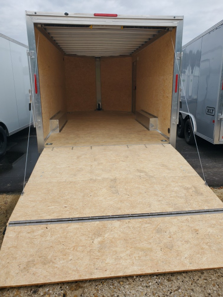 New 2026 ALCOM 8.5X16 TANDEM AXLE 7000 LB GVWR ALUMINUM CAR HAULER Car / Racing ENCLOSED CARGO Trailer WITH 6'10" INTERIOR HEIGHT, REAR RAMP DOOR, 1 PIECE ALUMINUM ROOF, 4 D-RINGS, SCREWLESS EXTERIROR