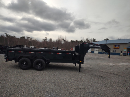 New 2026 Hillcrest Trailers 7'X14' HD 15.9K GVW GOOSENECK Dump Trailer