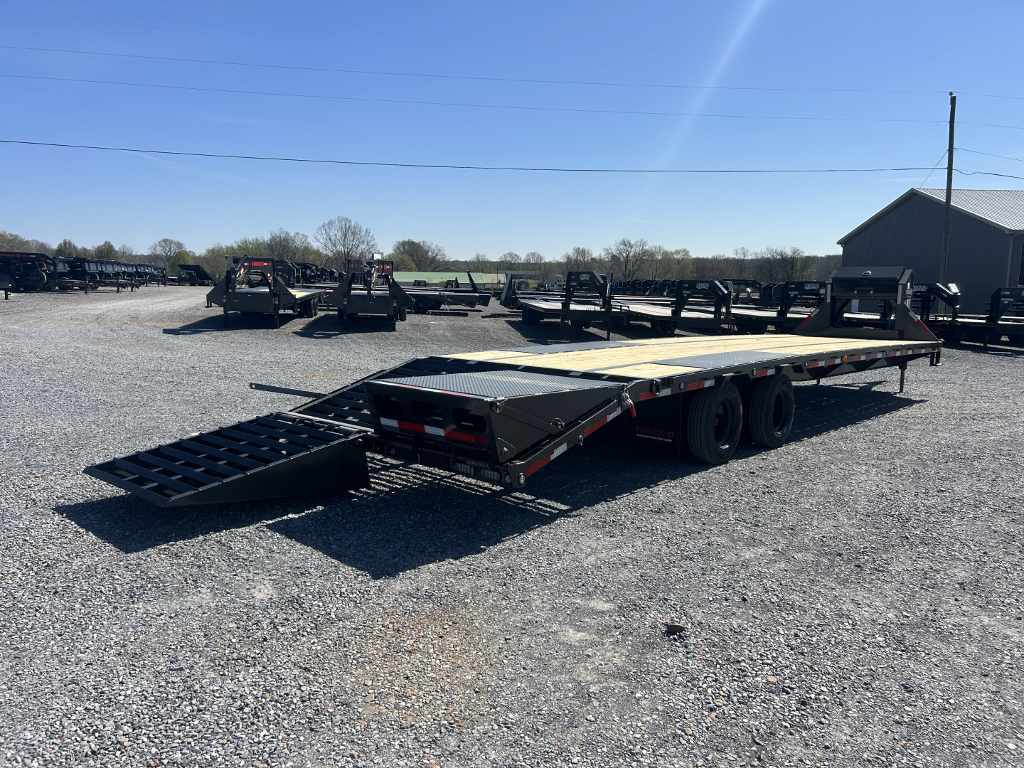 New 2026 MAXXD 102"X34' 40K *ENGINEERED FRAME* Gooseneck Flatbed Trailer