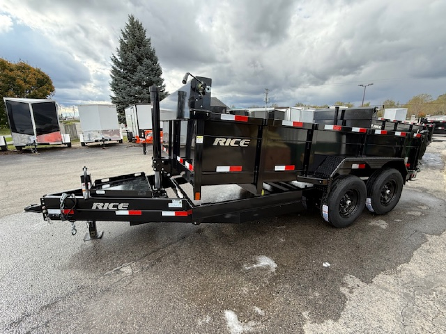 New 2026 Rice Trailers 7X14 Dump Trailer