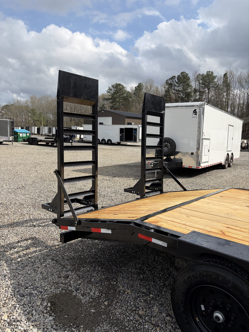 New 2026 Triple Crown 8X20 Heavy Duty Deckover Equipment Trailer, 16K GVWR, 6' Ramps