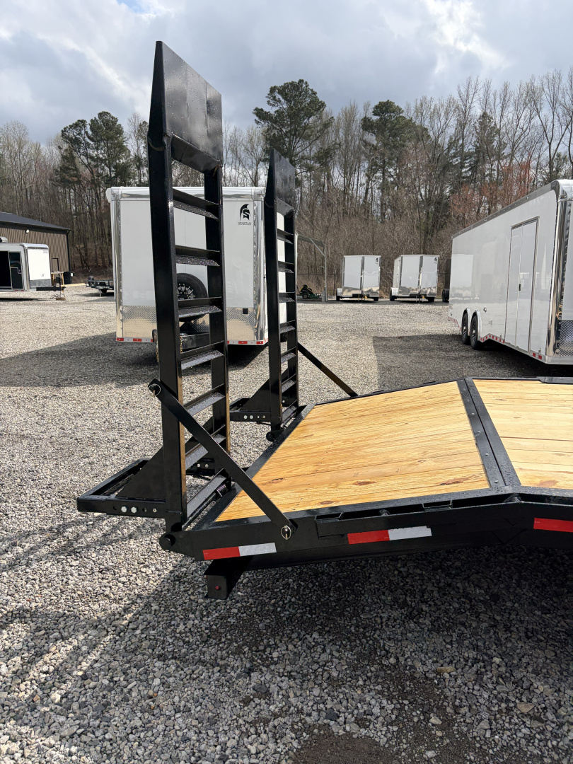 New 2026 Triple Crown 8X20 Heavy Duty Deckover Equipment Trailer, 16K GVWR, 6' Ramps