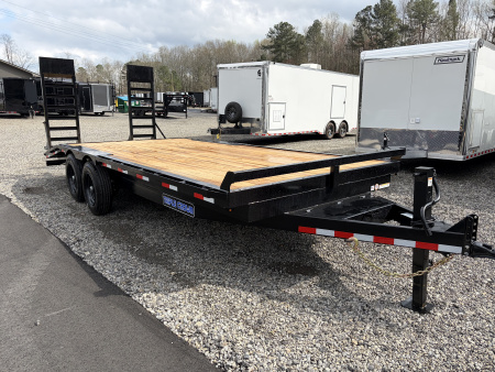 New 2026 Triple Crown 8X20 Heavy Duty Deckover Equipment Trailer, 16K GVWR, 6' Ramps