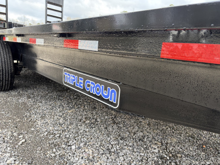 New 2026 Triple Crown 8X20 Heavy Duty Deckover Equipment Trailer, 16K GVWR, 6' Ramps