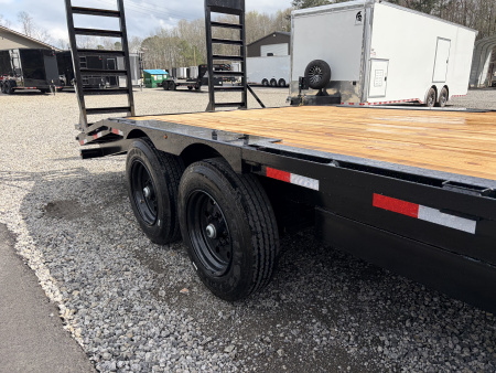 New 2026 Triple Crown 8X20 Heavy Duty Deckover Equipment Trailer, 16K GVWR, 6' Ramps