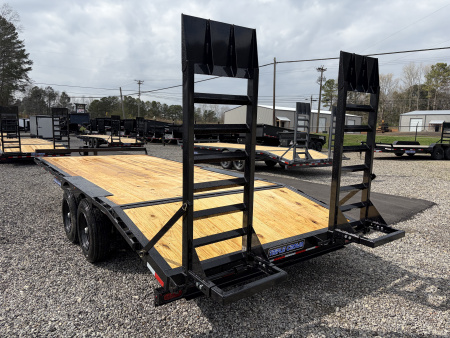 New 2026 Triple Crown 8X20 Heavy Duty Deckover Equipment Trailer, 16K GVWR, 6' Ramps