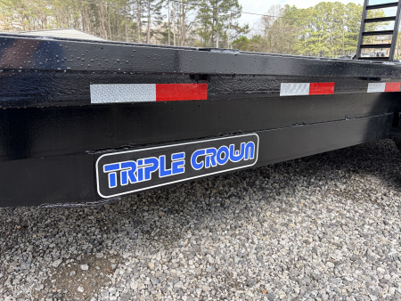 New 2026 Triple Crown 8X20 Heavy Duty Deckover Equipment Trailer, 16K GVWR, 6' Ramps