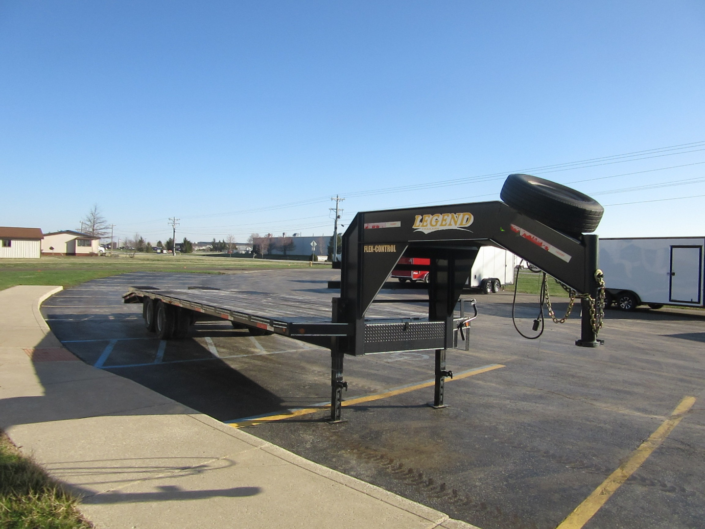 Used 2019 Legend Trailers 8.5 x 20+5 TD32 Deckover Trailer 20K / Spare Tire