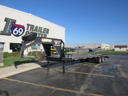 Used 2019 Legend Trailers 8.5 x 20+5 TD32 Deckover Trailer 20K / Spare Tire