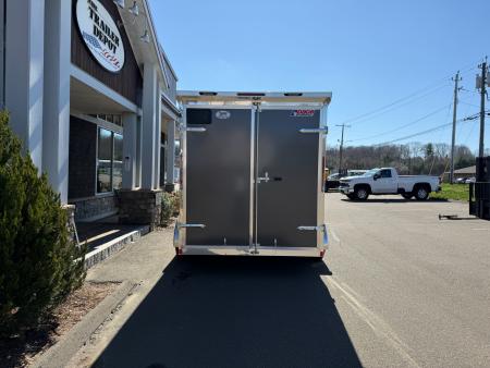 New Pace American 7' x 14' + V-Nose Enclosed Cargo Trailer with Rear Double Doors 7K