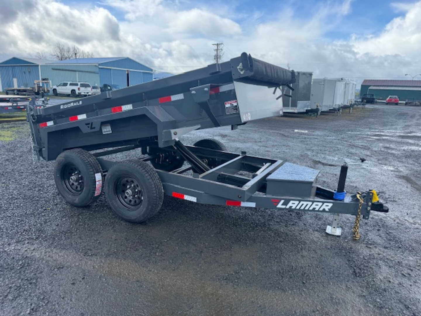 New 2026 LAMAR TRAILERS 60" x 10' DS25 Tandem Axle 10K Dump Trailer 18" SIDES