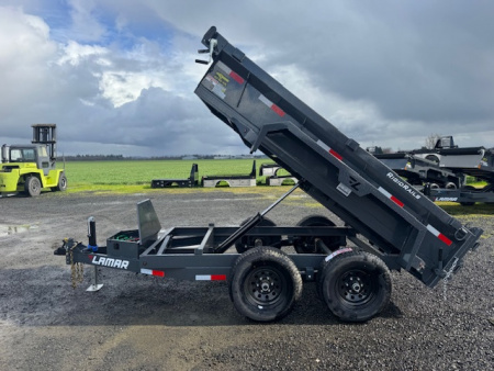 New 2026 LAMAR TRAILERS 60  x 10' DS25 Tandem Axle 10K Dump Trailer 18  SIDES