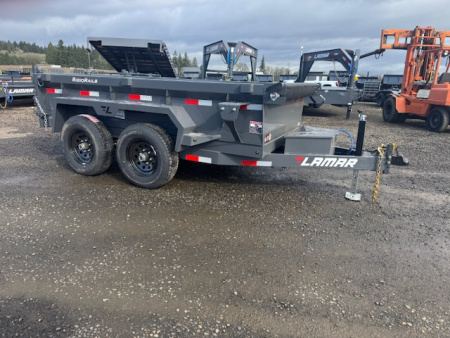 New 2026 LAMAR TRAILERS 60  x 10' DS25 Tandem Axle 10K Dump Trailer 18  SIDES