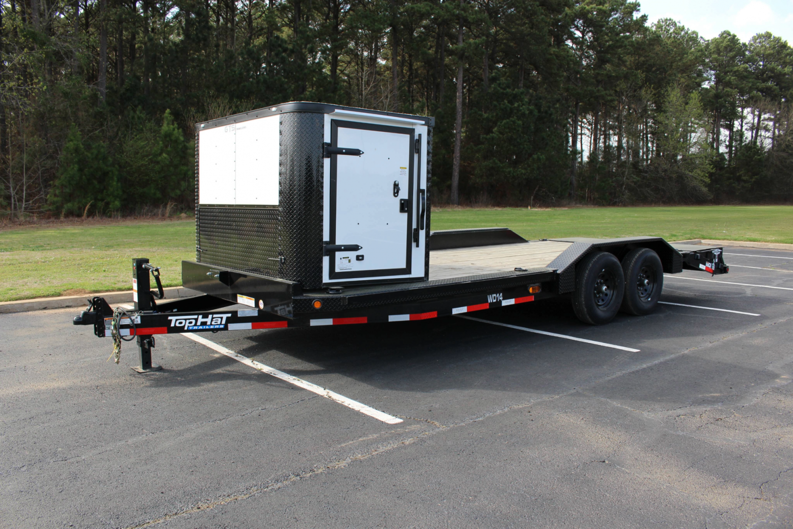 New 2026 Top Hat HYBRID 22'X102" Wide Drive Over Fender Hauler 14k Equipment Trailer