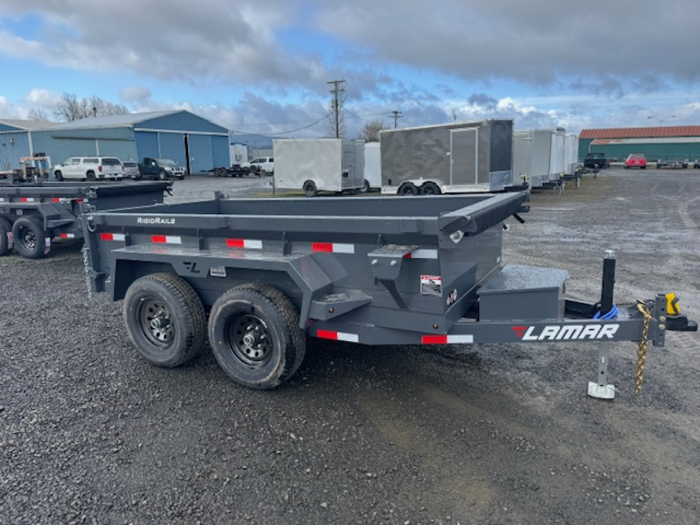 New 2026 LAMAR TRAILERS 60" x 10' DS25 Tandem Axle 10K Dump Trailer 18" SIDES