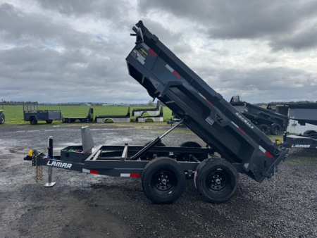 New 2026 LAMAR TRAILERS 60" x 10' DS25 Tandem Axle 10K Dump Trailer 18" SIDES