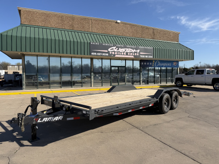 New #148485 2026 LAMAR H6 22 X 102 TANDEM AXLE 14K EQUIPMENT HAULER W/ SLIDE IN RAMPS