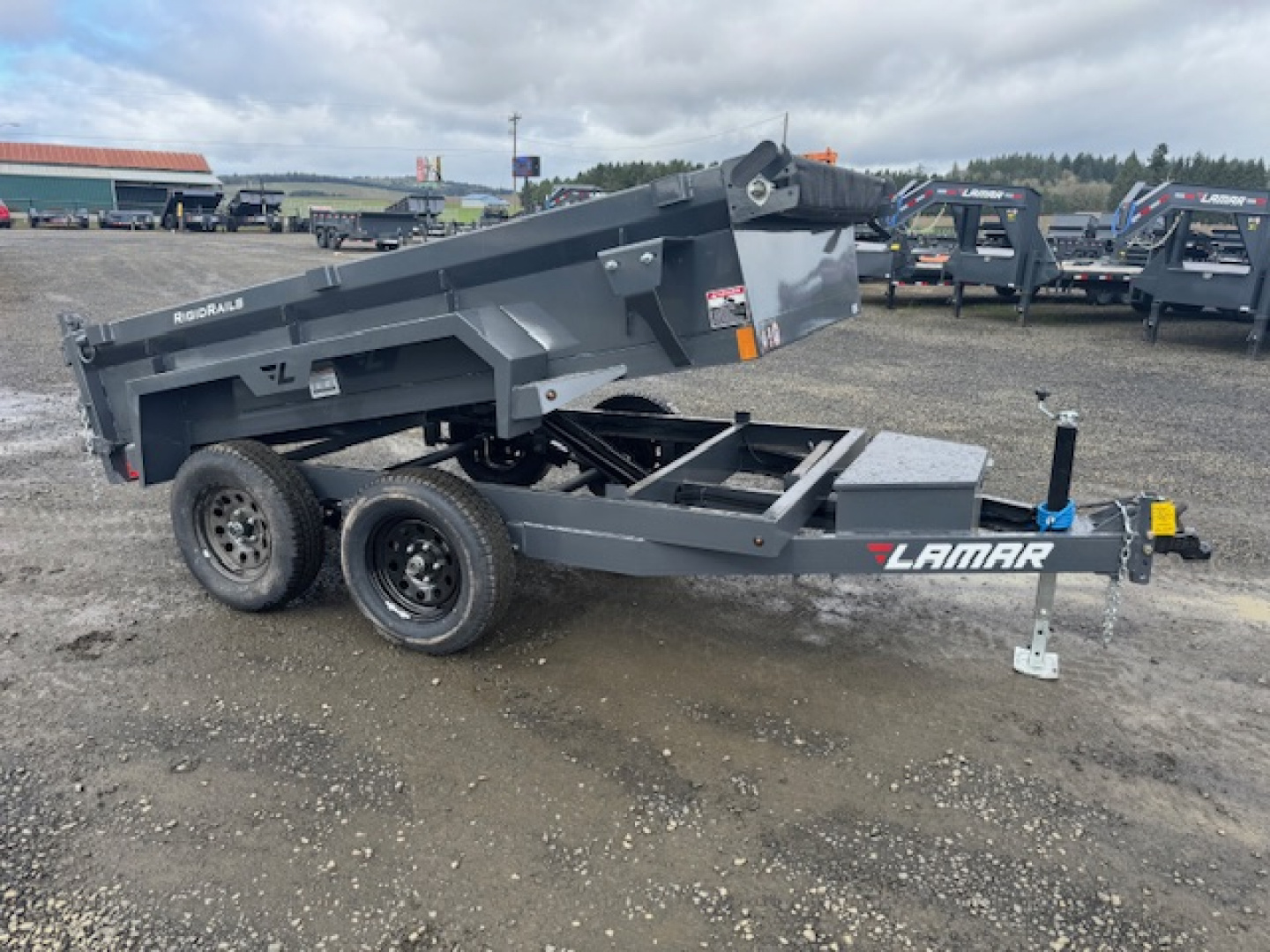 New 2026 LAMAR TRAILERS 60" x 10' DS23 Tandem Axle 7K Dump Trailer 18" SIDES