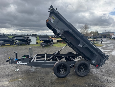 New 2026 LAMAR TRAILERS 60" x 10' DS23 Tandem Axle 7K Dump Trailer 18" SIDES