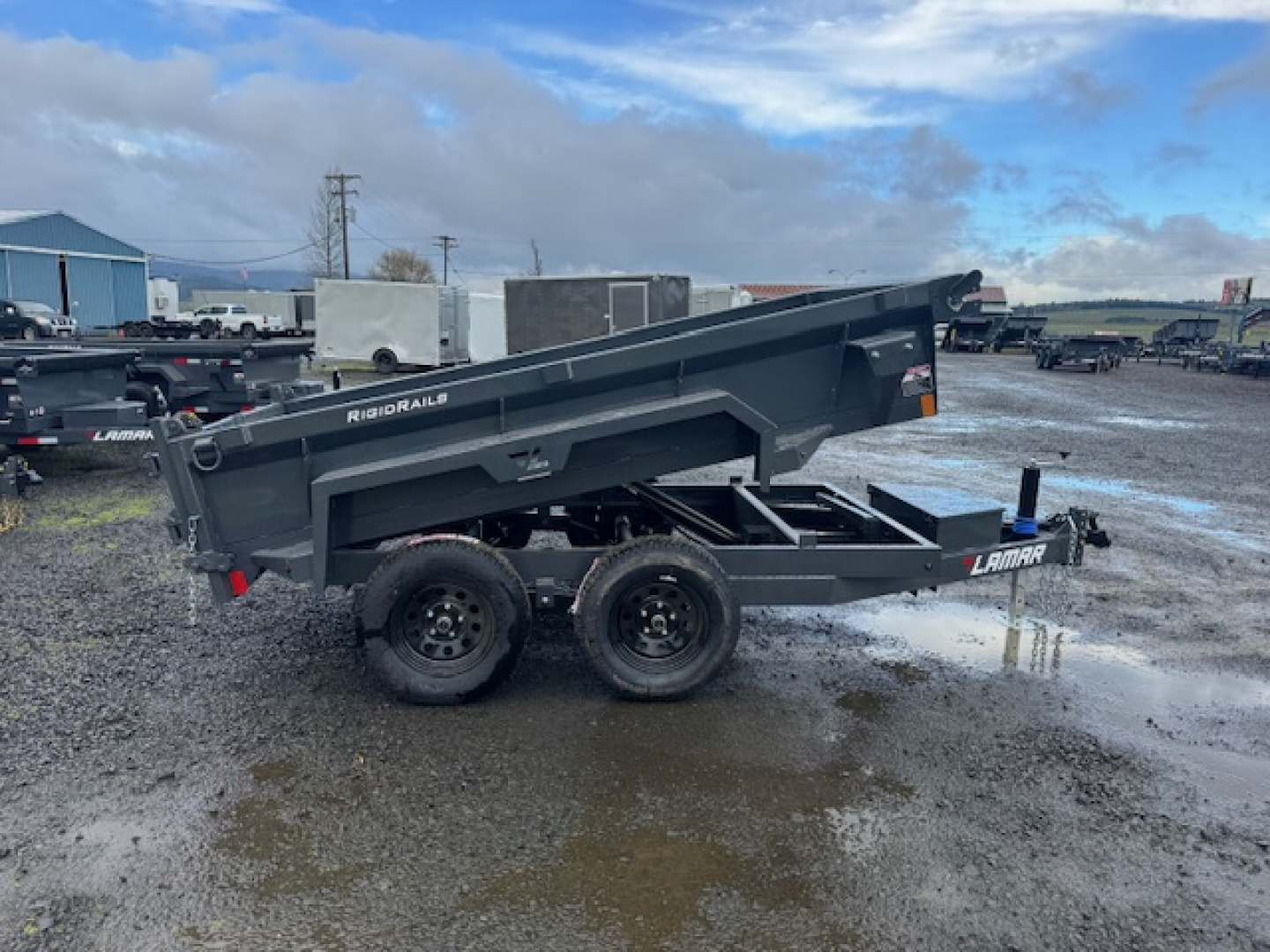 New 2026 LAMAR TRAILERS 60" x 10' DS23 Tandem Axle 7K Dump Trailer 18" SIDES
