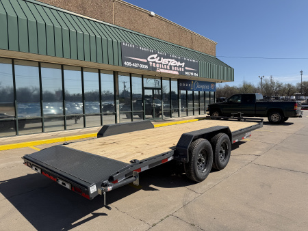 New #148789 2026 LAMAR H6 22 X 83 TANDEM AXLE 14K EQUIPMENT HAULER W/ SLIDE IN RAMPS